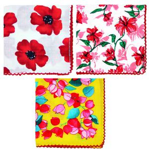 레이스 3매 세트 손수건 마리엔느 빅 사이즈 무릎덮개 여성 목 스카프 손수건