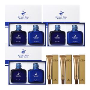 비버리힐스폴로클럽 에너지옴므 스킨+로션 기초2종 3세트+골드아이크림3개 탄력 영양케어 선물 기프트 명절