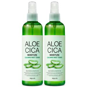 과일나라 알로에 시카 모이스처 카밍 미스트 토너 250ml x 2개 / 대용량 스킨 알로에베라 수분 진정