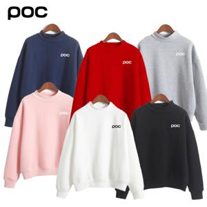 POC 공백 순색 후드 캐주얼 롱 캐주얼 긴팔상 코트