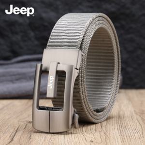 JEEP 남성 벨트 나일론 캔버스 야외 캐주얼 자동 버클 벨트