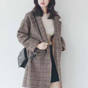 체크자켓 여자 가을 귀여운 루즈핏 간절기