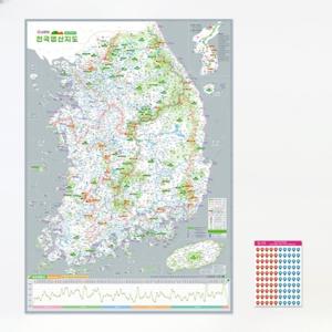 J2K 우리나라 100대명산 지도 핀스티커 트래킹 등산 여행