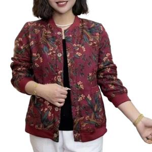 엄마 봄가을 신상 기모 가디건 보온 코트 패션 중장년 와이드 재킷 야구복br서양식 상의