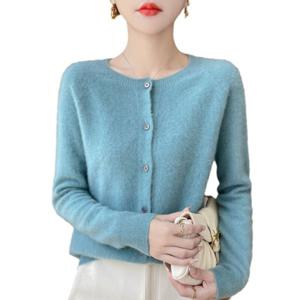 가을 신상 니트 스웨터 여성 라운드 카디건 겉에 헐렁헐렁하고 심플한 상선 기성복 상의