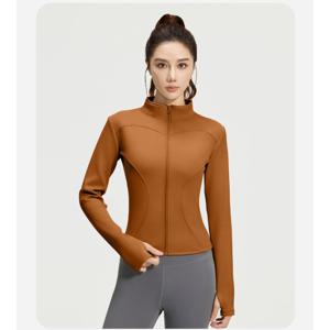 겨울용 스포츠 요가복 티셔츠 집업 자켓 슬림핏 따뜻한 기모 안감 헬스복