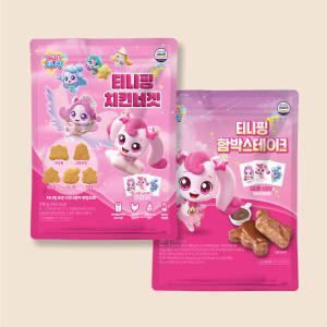 티니핑 치킨너겟 310g /함박스테이크 285g 골라담기 (총3팩)