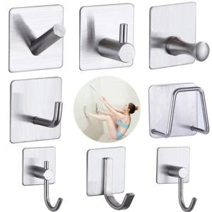 3m 무타공 접착식 스텐 매직 후크 벽고리 소품 모자 가방 국자 주방 욕실 화장실 벽 옷걸이 벽걸이 후크