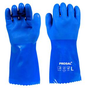 PS-602 PVC 장갑 공업용 작업용 농업용 산업용 토시 내화학 내유 기름 방수 작업 고무 장갑 어업 그물작업