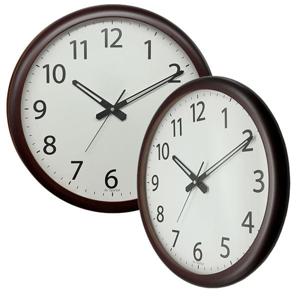 국산 원목 무소음 벽시계 40cm 거실 사무실 대형 벽걸이시계 개업선물 브라운 판촉 각인 인쇄가능