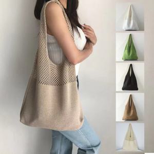 (1+1) 코바늘 네트백 니트백 그물가방 여름가방 라탄백