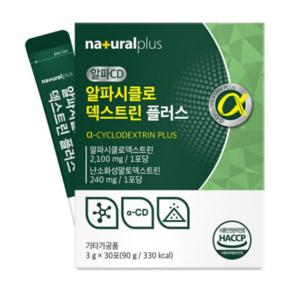 내츄럴플러스 알파CD 씨디 알파시클로덱스트린 30포 x 1박스 난소화성말토덱스트 푸룬