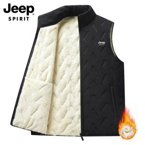 JEEP SPIRIT 남성 뽀글이 패딩조끼 가을 겨울 누빔 조끼