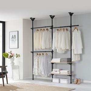 국민튼튼 5단 선반 행거 EOB-305M 드레스룸 옷걸이 수납