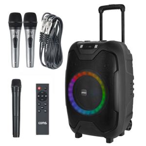 포터블 PA 앰프 무선 스테레오 TWS 블루투스 스피커 KY500SMW2(스피커+무선1+유선2)