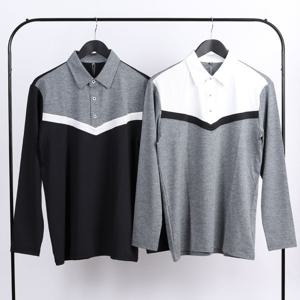 남성골프긴팔티셔츠 입문용 스크린 골프복 남자카라티