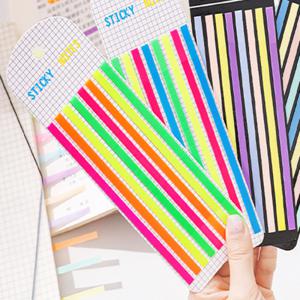 KJP 투명 밑줄 테이프(10세트) 붙이는형광펜 밑줄스티커 하이라이터 롱인덱스