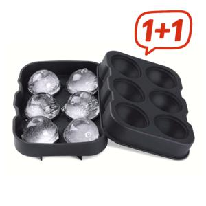 1+1 슬기로운 얼음 생활 왕구슬 아이스볼 실리콘 얼음 틀 트레이 6구 편리+안전+위생+실리콘+식기세척기