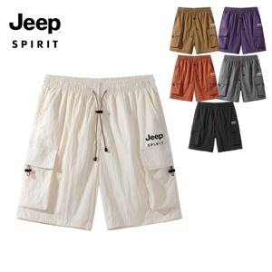 지프 JEEP SPIRIT 방수 자외선 차단 등산 아웃도어 스포츠 남성 반바지 자외선 차단 반바지