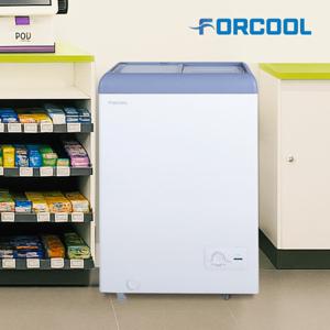 포쿨 소형냉동고 94L FC-100SDW 아이스크림 영업용 슬라이드 급속 마트 식당 업소용