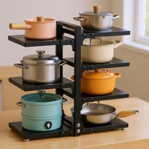 원리버 주방 깔끔 씽크대 후라이팬 냄비 정리대