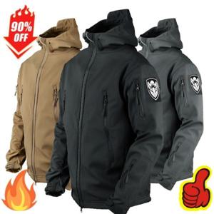 아웃도어 상어 가죽 소프트쉘 스톰 퍼 세트 남성 방풍 군 패션 전술 자켓 겨울 보온 등산복