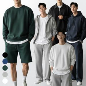 남성 맨투맨 후드집업 트레이닝 복 상하 츄리닝 바지 운동복 세트 셋업 M~4XL 남녀공용 10종 상하의 셋업