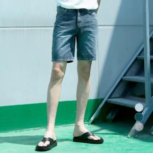 남성 반바지/남성용 로즈델 5부 베이직핏 데님 스판 청반바지