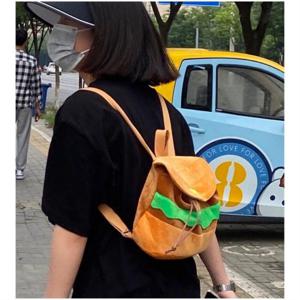 개성 햄버거 배낭 만화 배낭 귀여운 배낭 어린이 여행 가방