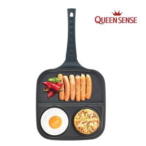 퀸센스 국산 사각 모아 나눔 멀티 프라이팬 에그팬 브런치팬