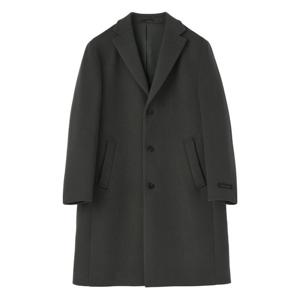 [맨잇슈트]맨잇슈트 역시즌 특가 캐시미어혼방 카키그린 세미오버핏 롱 코트