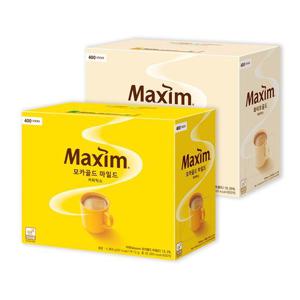 [맥심]맥심 모카골드 마일드 400T+화이트골드 400T / 대용량 커피믹스