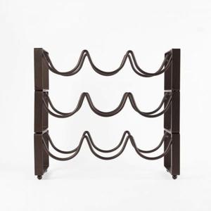 엔틱 3열 와인거치대 와인랙 물결 조립식 3단 스틸 원