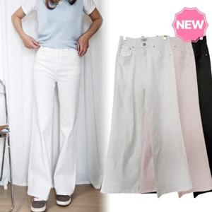 [잇백잇슈][국내제작] 에브리핏 스판 세미와이드 하프밴딩 팬츠