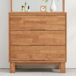 리프 3단 고무나무 원목 침실 옷 서랍장 800 (착불)