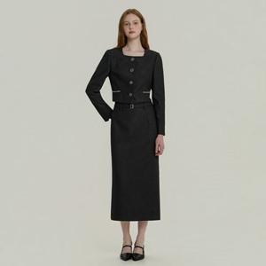 [25 F W] 잇미샤 H라인 벨티드 스커트 ITP8ZSK440