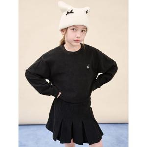 [빈폴키즈] 골벨로아 크롭 스웨트 셔츠 &민소매 티셔츠 상상SET  블랙 (BI5941G065)