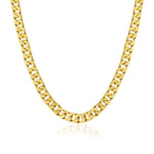 [한국금다이아몬드] 남자 순금 목걸이 면 체인 24K 37.5g 18K장식