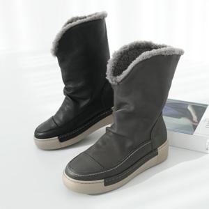 제이슈 / 제이슈 지쎄수제화 천연양가죽 퍼안감 민니 미들부츠