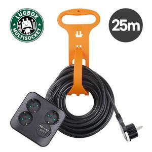 러그 큐브 사각 3구 2포트 USB 25M 연장선