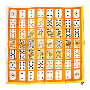 (명품) 에르메스 멀티 까레 실크 스카프 카드게임