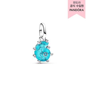 [판도라(주얼리)][백화점 보증서 제공] 블루 무라노 글라스 씨 스네일 댕글 참 793900C01