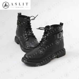 [애슬릿] 여자 버클 스트랩 옥스퍼드 플랫 워커 부츠