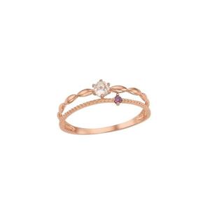 [GB] 두줄꼬임 탄생석 우정링 Love Me 10K GOLD 반지 LRT19003T