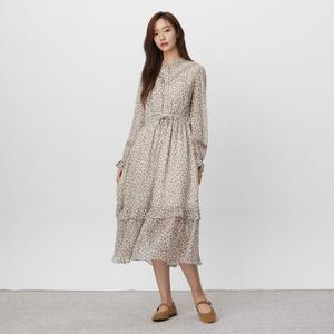 플라스틱아일랜드  (PR3WO881) 스트링 레이스 원피스