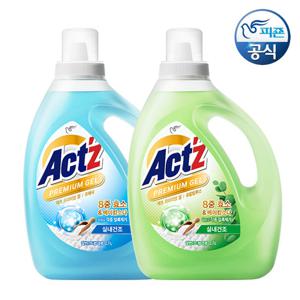 액츠 세탁세제 프리미엄젤 프레쉬/유칼립투스 2.7L 용기 x1개