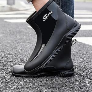 [라일리] Rly 스타일링 남성 레인부츠 캐주얼 패션 유무광 부츠