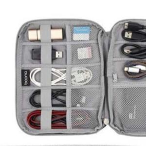 포터블 데이터 케이블 디지털 파우치 그레이