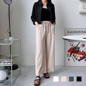 여자린넨바지 레민 린넨 밴딩 롱 통바지 SD-230316