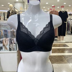 [비비안]자가드 풀컵 노와이어 몰드 브래지어 BR6729  BK